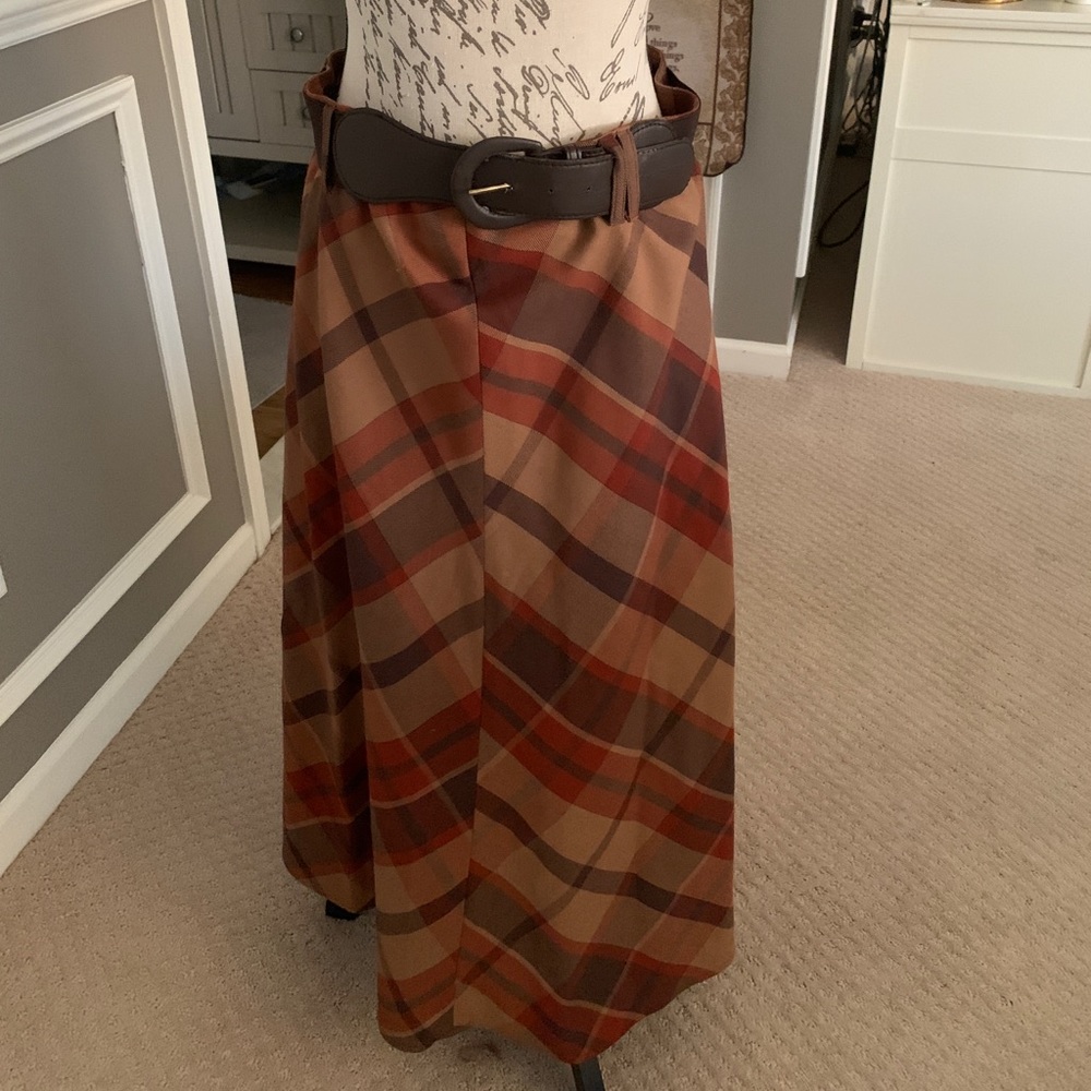Long plaid Skirt